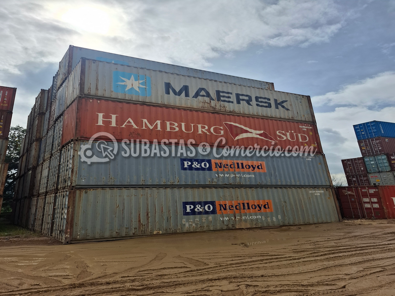 Contenedores con capacidad 40 FT HC. Cantidad aprox: 25 Und